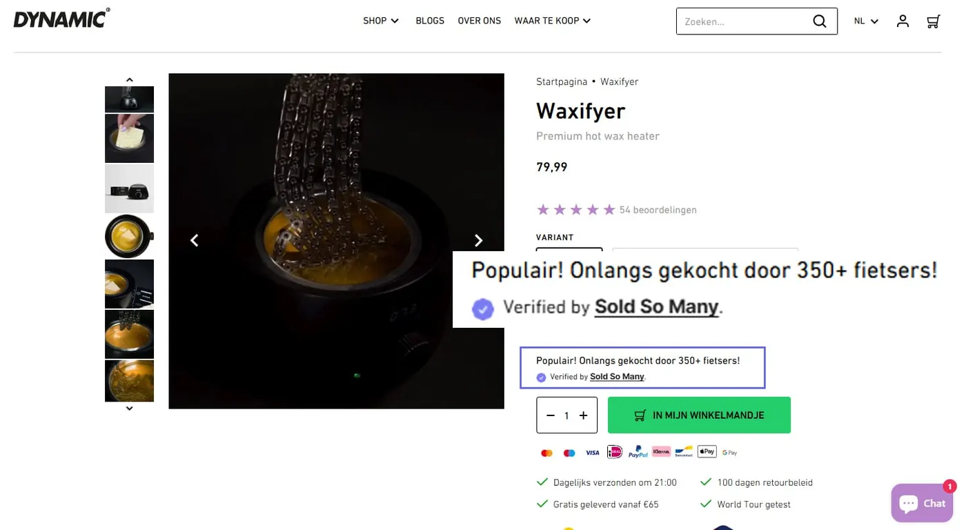 Sold Count as an inline-block with the optional verified section